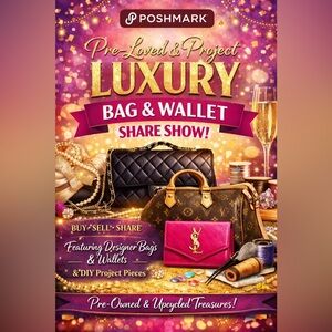 SHOW FLYER for pre-loved/project bags & wallets